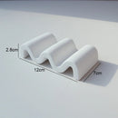 Axyaa Wave Shape Ceramic Dinner Plates Set