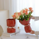 Axyaa Home Living Room Cerc Vase: Premium Feel, Stable Mood Light, Luxury Decor