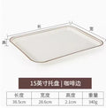 Axyaa Melamine Rectangular Tray Set for Serving Meals, Cakes, and Bread