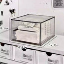 Acrylic Makeup Organizer Box by Axyaa: Multi-layer Clear Desk Storage for Cosmetics & Sundries