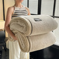 Axyaa Fluffy Fleece Half Sides Blanket for Warmth, Sofa Throws, Napping, & Shawl
