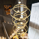 Axyaa Nordic Stair Chandelier Living Dining Room Lights Indoor Lighting