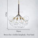 Axyaa Nordic Bubbleball LED Chandelier for Children's Room and Living Room