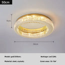 Axyaa Crystal LED Ceiling Light, Dimmable Modern Living Room Fixture