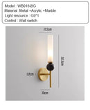 Axyaa Minimalist LED Wall Lamp for Modern Living Room and Bedroom Decor