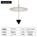 Axyaa Black LED Adjustable Suspension Pendant Light for Living Room, Bedroom, Kitchen and Dining