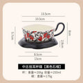 Axyaa Retro Coffee Mug Set French Cup Saucer British Afternoon Tea Cups