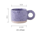 Axya™ Ceramic Splash Ink Coffee Mug Set for Couples