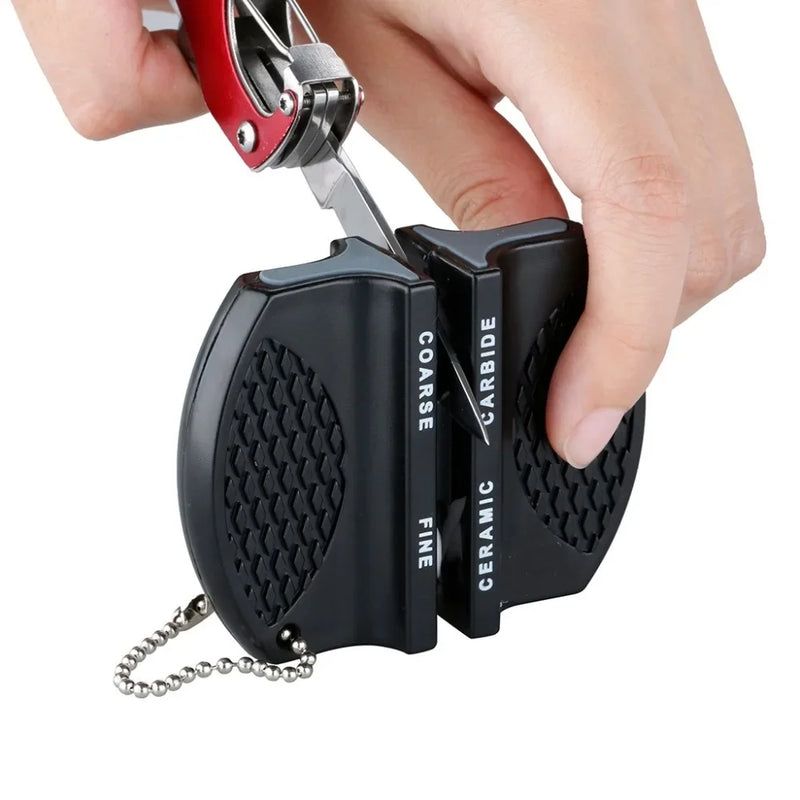 Axya Kitchen Knife Sharpener with Suction Cup for Precision Sharpening