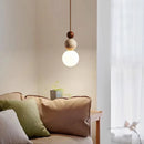 Axyaa Yellow Travertine Stone LED Pendant Light for Living Room & Kitchen