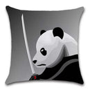 Axyaa Panda Cartoon Cushion Cover – 45x45cm Polyester Throw Pillowcase for Home Decor