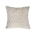 Axyaa Snowflake Elk Foil Print Cushion Cover - Soft Plush Xmas Throw Pillow
