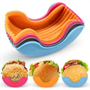 Silicone Burger Tray: Reusable Sandwich Holder by Axyaa for Kitchen Storage