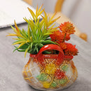 Axyaa Ceramic Embossed Flower Vase Home Decor Arrangement