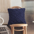 Axyaa Soft Plush 3D Twists Pattern Pillowcase for Home Decor - 45x45/30x50cm