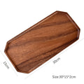 Axyaa Acacia Wood Multi-Shape Serving Tray for Fruit and Desserts