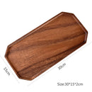 Axyaa Acacia Wood Multi-Shape Serving Tray for Fruit and Desserts