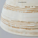 Axyaa Ceramic Lampshade with Wood Base for Bedroom, Parlor, Hotel, Dining Area