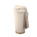 Axyaa Double Drink Straw Cup: Ceramic & Thermos, High-Value Portable Student & Work Cup