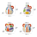 Axyaa Cartoon Ceramic Vase Teapot Handmade Porcelain Flower Home Decor