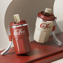 Axyaa Stainless Steel Insulated Coffee Cup with Leak-proof Lid