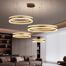 Axyaa Crystal Pendant Chandelier for Luxury Home Decor Lighting