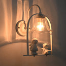 Axya Angel Children Bedroom Wall Sconce Crystal Lamp, Luxury LED Corridor Lighting