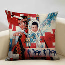 Axyaa Vintage African Indian Sexy Girl Women Oil Painting Cushion Cover