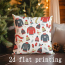 Christmas-themed Pillow Covers by Axyaa - Perfect for Sofa, Bedroom, Car, Rectangular Cushion