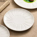 Axyaa Ceramic Steak Plate Pasta Salad Dessert Plate Shallow Restaurant Tableware