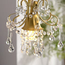 Axyaa Crystal 3-Head Pendant Lamp: Elegant Restaurant & Bar Lighting