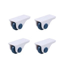 Axyaa Home Directional Pulley Caster Set for Furniture and Storage, Self-Adhesive Wheel