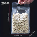 Axyaa Clear Zip Lock Snack Bags Set for Food Packaging