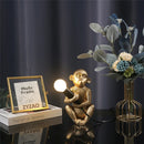 Axya Mini Monkey Desk Lamp: Nordic Resin Animal Light for Bedroom, Children's Room & Decor