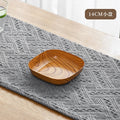 Axyaa Square Wood Grain Snack Plates for Food Storage and Serving Tray