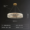 Axyaa Gold Metal Chandeliers Modern Luxury Crystal LED Hanging Lamps
