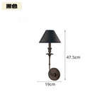 Axyaa Black Cloth Wall Lamp for Living Room Bedroom Study Staircase