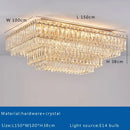 Axyaa Crystal Ceiling Lamp - Modern Minimalist Home Decoration Light for Living Room