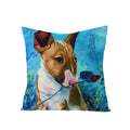 Axyaa Dog Print Linen Pillow Cover 45X45cm