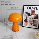 Axyaa Modern Mushroom Orange Table Lamp for Creative Living Spaces