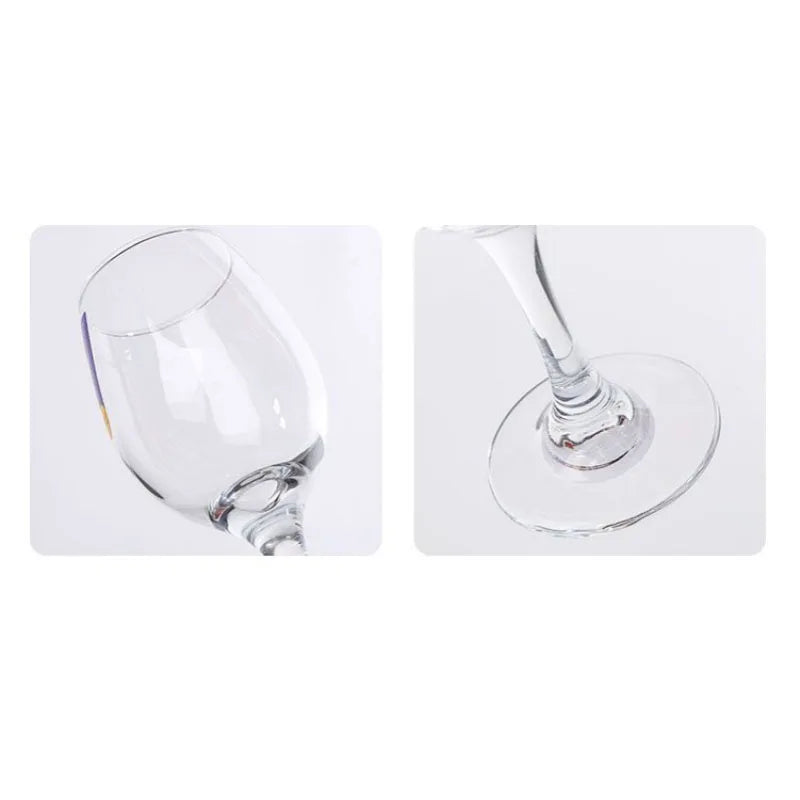 Axyaa 320ml Crystal Red Wine Glass Set for Family Party Home Champagne Glass