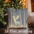 Axyaa Christmas Cartoon Pattern Cushion Cover for Sofa, Bedroom, Car - Decorative Pillow Cover