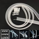 Axyaa Transparent LED Silicone Tube Waterproof Strip Light Channel Diffuser Hose Cover