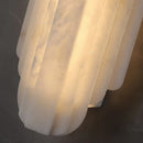 Axyaa Marble Wall Lamp: Postmodern Designer Spanish Alabaster Light for Villa Living Room