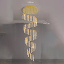 Axyaa Crystal Chandeliers & Indoor Lighting Fixtures: Modern Villa & Living Room Staircase Chandeliers
