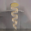 Axyaa Modern Crystal Chandeliers, Staircase Chandeliers, Living Room Lighting Fixtures
