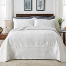 Axyaa Alaska King Bedspread, 132x120, Soft Microfiber, Lightweight, 3 Piece Oversized King