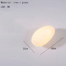 Nordic Glass LED Wall Lamp Gold Metal Home Decor Axyaa Gray Amber White Blue