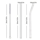 Axyaa Glass Straws: Creative, High-Temperature Resistant Straws for Juice, Milk, Coffee, Cola