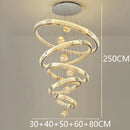 Axyaa Crystal Chandelier for Duplex Architecture Living Room & Stair Lighting